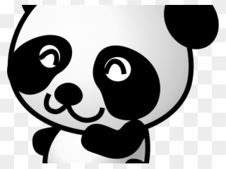Giant Clipart Panda Bear - Panda Mignon Dessin Noir Et Blanc - Png Download