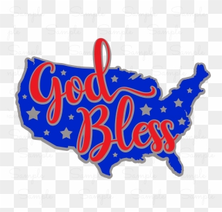 God Bless America Ready To Press Transfer - Us East Coast 1 2 3 Clipart