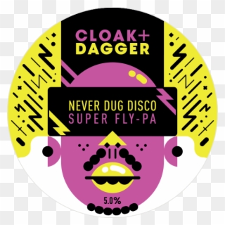 Never Dug Disco Super Fly-pa - Circle Clipart