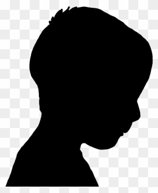Face Silhouettes Of Men, Women And Children - Transparent Silhouette Head Png Clipart