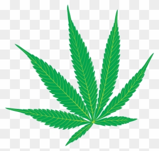 Cannabis Sativa Marijuana Hemp Clip Art - Cannabis Leaf - Png Download