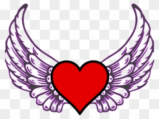 Hearts With Wings Pictures - Love Heart With Wings Clipart