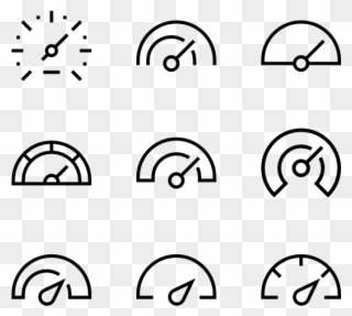 Speedometer - Circle Clipart