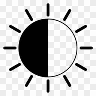 Medium - Sun Vector Black And White Clipart