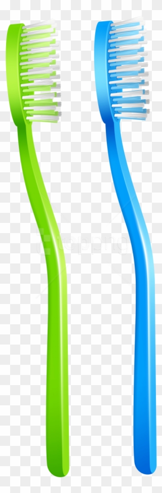 Free Png Green Blue Toothbrush Png Images Transparent - Blue And Green Toothbrush Clipart