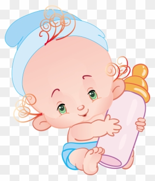 Infant Clipart Blonde Baby - Cute Baby Cartoon - Png Download (#4134428 ...