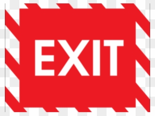 Exit Clipart Emergency Exit - Emblem - Png Download