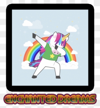 Magical Party - Rainbow Unicorn Dab Clipart