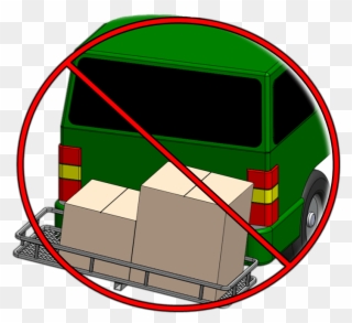 Crossed Out Transparent - Compact Van Clipart