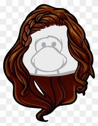 Club Penguin The Right , Png Download - Club Penguin Brown Hair Clipart