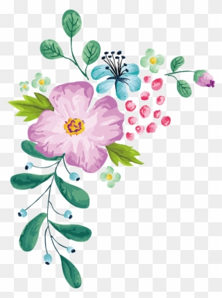 Bloom Flower Border Flowers White Bouquet Multiple - Dara Dress Wanoja Clipart