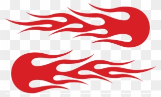 Flames Vinyl Graphic Decal Sticker - Illustration Clipart