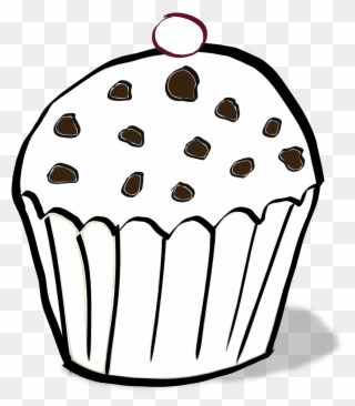 Muffin Coloring Page - Colouring Pages Of Muffin Clipart