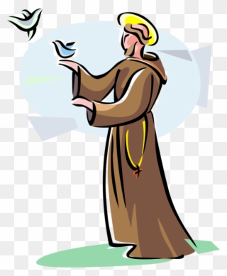 More In Same Style Group - St Francis Of Assisi Clip Art - Png Download