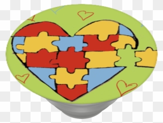 Autism Speaks Love, Popsockets - Emblem Clipart