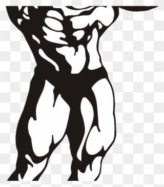 Men Clipart Muscle - Bodybuilding Clipart - Png Download