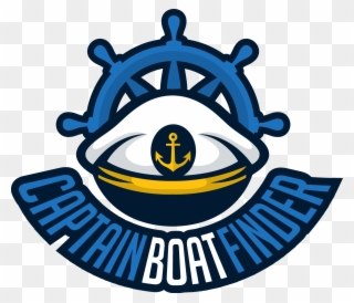 Captain Boat Finder - Emblem Clipart