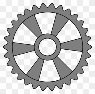 This Free Icons Png Design Of 30-tooth Gear With Radial - Cog Clipart Transparent Png