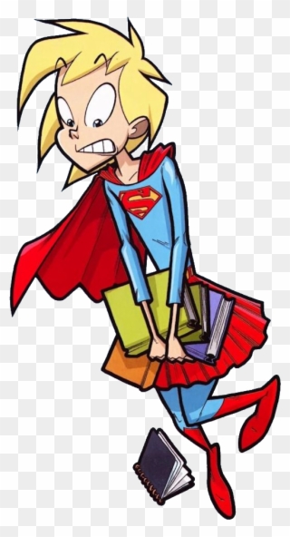 Supergirl Clipart Superhuman - Supergirl Cosmic Adventures In The Eighth Grade - Png Download