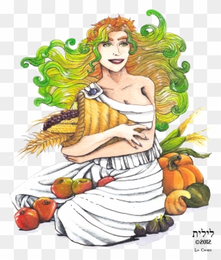 Harvest Goddess - Illustration Clipart