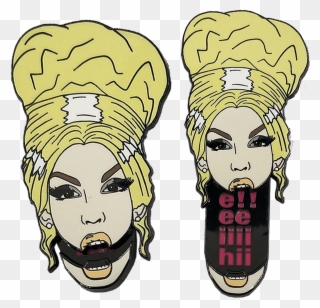 Alaska Hiiiieeeee Enamel Pin - Illustration Clipart