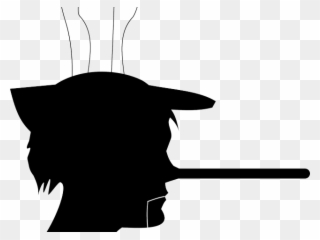 Lies Clipart Big Nose - Pinocchio Silhouettes - Png Download