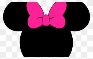 Printable Minnie Mouse Head Silhouette Clipart