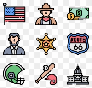 United States - Smart Agriculture Flat Icon Clipart