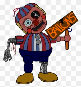 Withered Ballon Boy By J04c0 Withered Ballon Boy By - Fnaf Withered Balloon Boy Clipart
