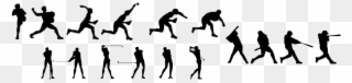Baseball Hitting, Golf Swing, And Pitching Instruction - Silhouette Clipart