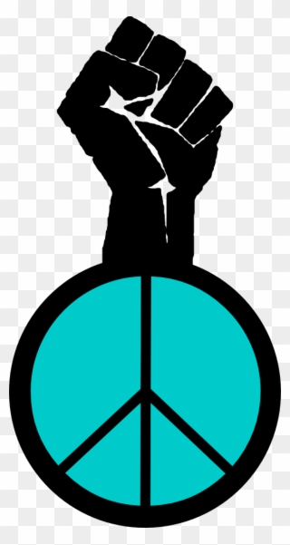 Occupy Wall Street Fight Power Peace Fist Robin Egg - Symbol Justice And Peace Clipart