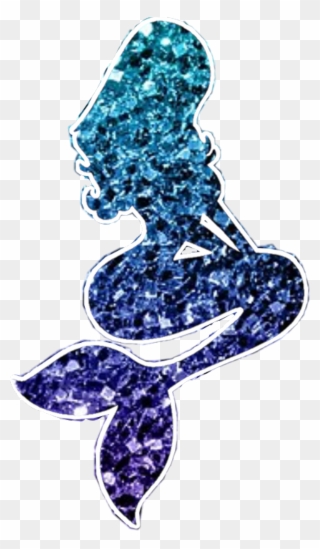 #mermaid #blueaesthetic #glitter #voteme #voteifyoulike - Clip Art Mermaid - Png Download