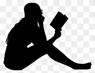Girl Reading Book Free Image On Pixabay - Girl Reading Book Silhouette Clipart