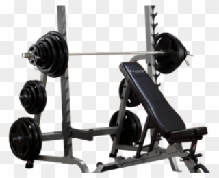 Exercise Bench Clipart Crossfit Equipment - Squat And Bench Rack - Png Download