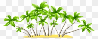 Palm Tree Clipart Png - Coconut Trees * .png Transparent Png