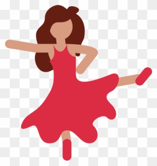 Large Emoji Icons People - Dancing Girl Emoji Vector Clipart