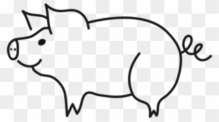 Kids Picture For Coloring Golden Retriever Rescue Free - Black And White Clipart Pig - Png Download
