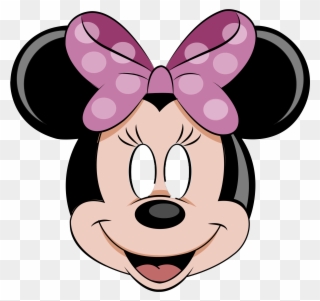 Heart - Minnie Mouse With Pink Bow Clipart