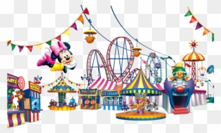Amusement Park Clipart Recreation Park - Fairground Png Transparent Png