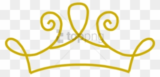 Free Png Gold Line Clip Art Png Image With Transparent - Gold Clipart Princess Crown