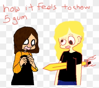 How It Feels To Chew 5 Gum~ - 5 Clipart