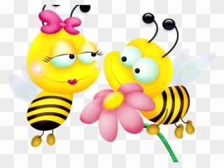 Bumblebee Clipart Bee Buzz - Clipart Of Bees And Flowers - Png Download