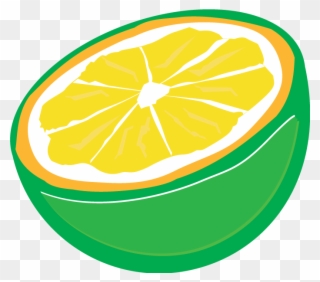 Transprent Png - Cartoon Lemon And Lime Clipart
