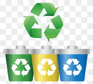 Paper Recycling Symbol Label Clip Art - Thank You Recycling - Png Download