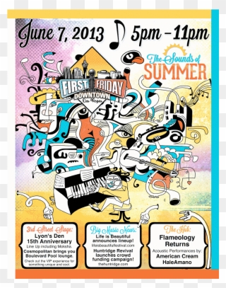 Poster 21 Ff Artwalk June2013 - Season Music Creative Illustration Clipart