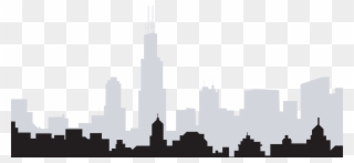 Cityscape Transparent Skyline Chicago - Chicago Skyline No Background Clipart