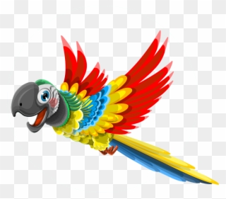 Parrot No Background - Happy Birthday Card Parrot Clipart