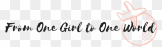 From One Girl To One World - Calligraphy Clipart