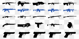 Transparent Guns Police - Types Of Guns Clipart