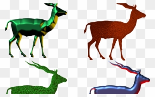 Antelope 3d Picture,antelope Png,impala Png - Animal Silhouette Clipart
